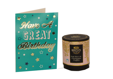 Pink Champagne Truffles & Card for Him (145g)