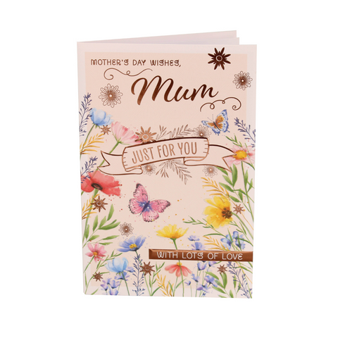 Mother's Day Floral Butterfly Card