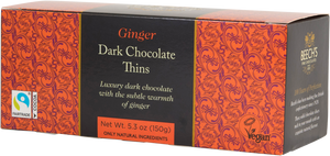 Dark Chocolate & Ginger Thins (150g)