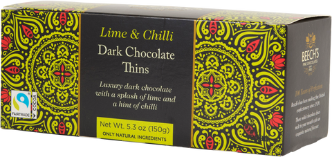 Dark Chocolate Lime & Chilli Thins (150g)