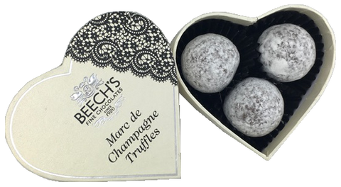 Heart Shaped Truffle Box - Marc de Champagne